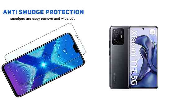 Захисне скло NeoGlass для Xiaomi 11T, Xiaomi 11T Pro – надпрозоре та стійке Київ