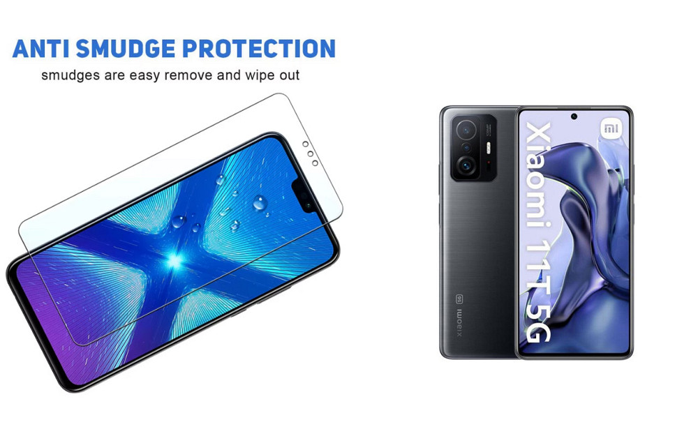 Захисне скло NeoGlass для Xiaomi 11T, Xiaomi 11T Pro – надпрозоре та стійке Київ - фото 3