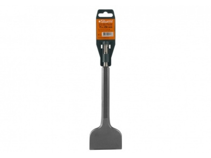 Насадка SDS+ долото Sturm 75х250мм 9018-SDS-F75x250 (читать описание) Ровно - изображение 1