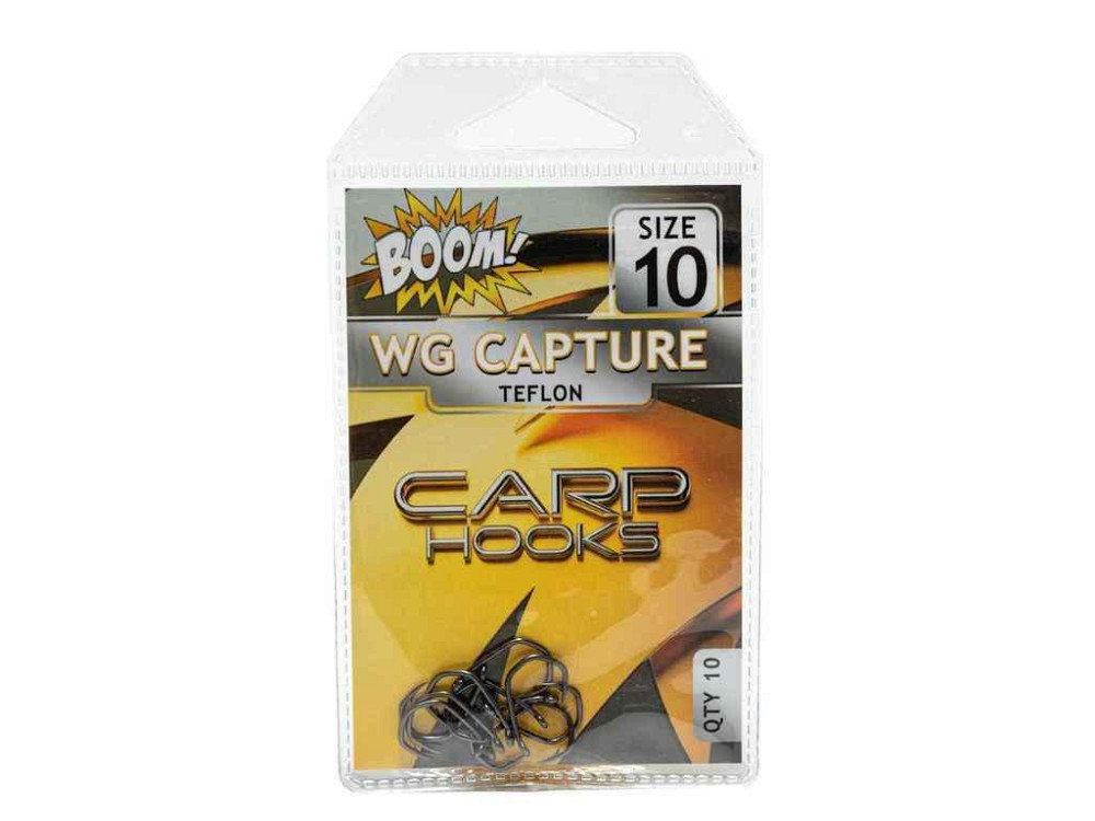 Гачок для мирної риби Wide Gape Сapture №10 (10 шт/уп) (Teflon) ТМ BOOM Київ - фото 2