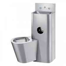 Раковина  Delabie Kompact TC moduł z miską WC wiszącą stal nierdzewna satynowa 166400 Киев