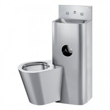 Раковина  Delabie Kompact TC moduł z miską WC wiszącą stal nierdzewna satynowa 166400 Киев - изображение 1