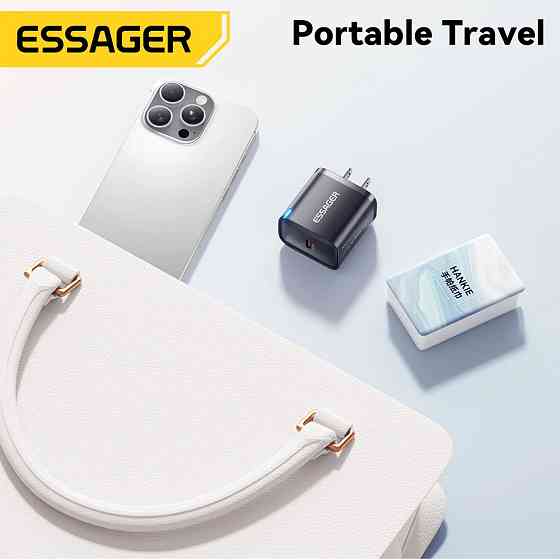 Сетевое зарядное устройство Essager ES-CD52 30W Type-C PD — быстрая зарядка смартфонов и планшетов Николаев