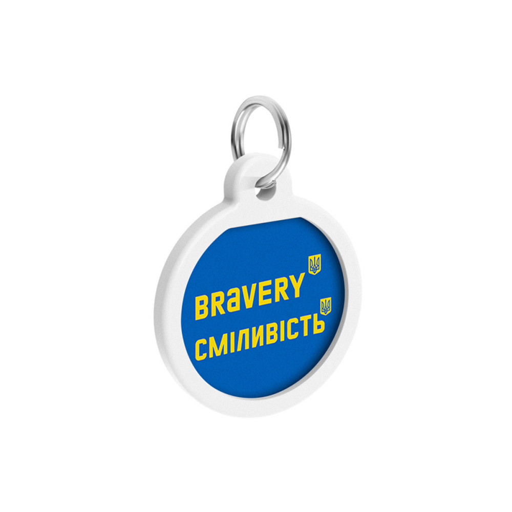 Адресник для собак и кошек металлический WAUDOG Smart ID с QR паспортом, рисунок 