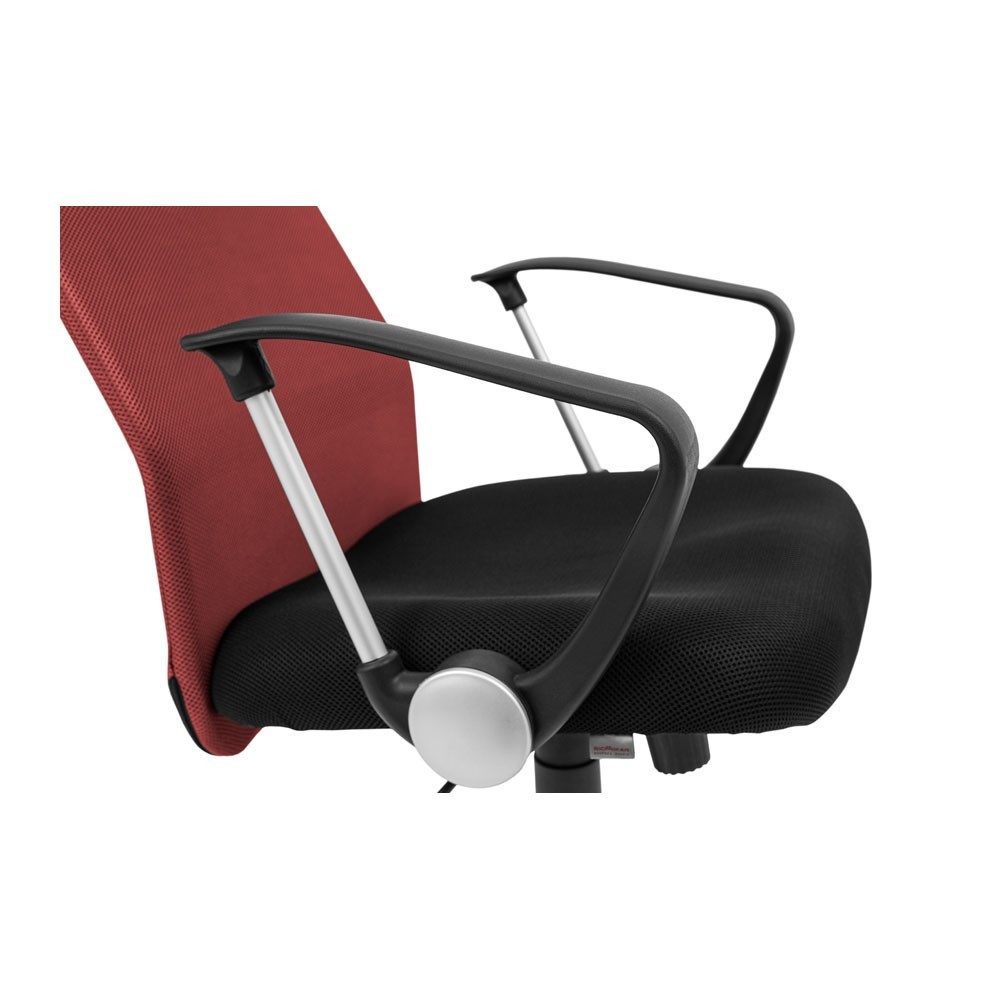 Офісне крісло керівника Ultra M1 Tilt Чорно-червоний Київ - фото 7
