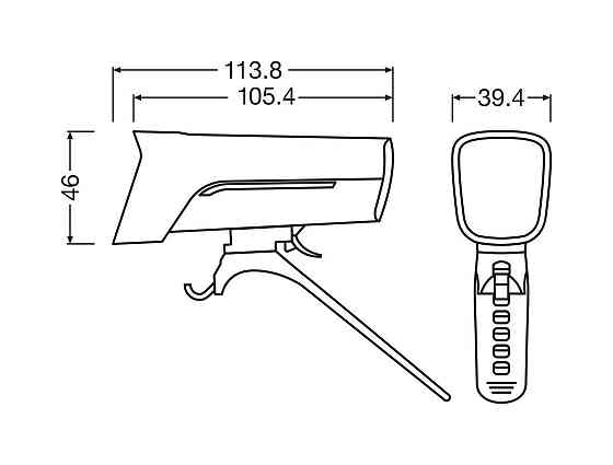 Комплект світлодіодних ліхтарів для велосипеда зі стоп-сигналом Osram LEDsBike Race 100 Харків