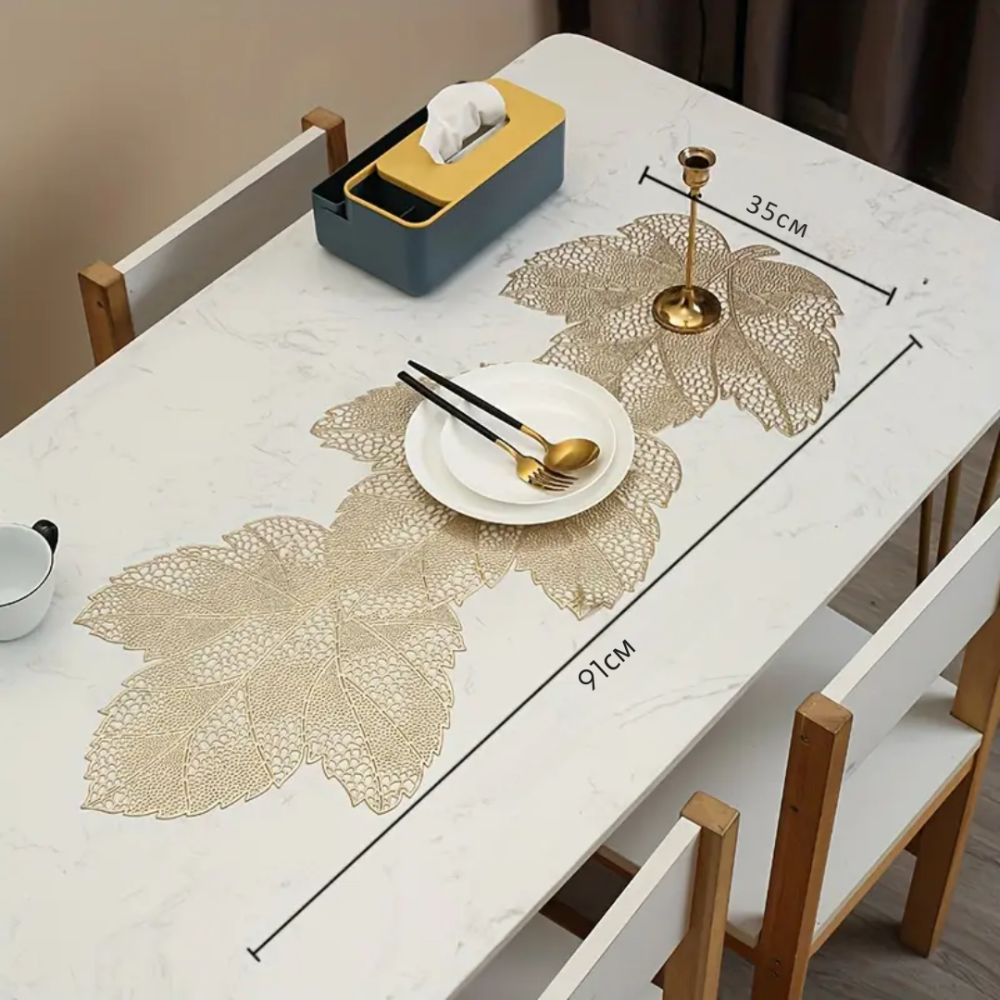 Коврик сервировочный под горячее, 91×35см, сервировочная салфетка скатерть золотистая Каменец-Подольский - изображение 4