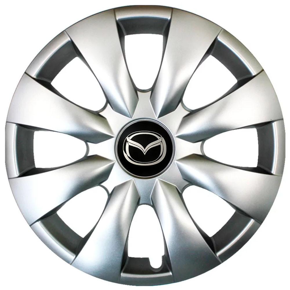 Автомобільні модельні ковпаки R15 Mazda 316 4шт, SJS, сріблясті Київ - фото 1