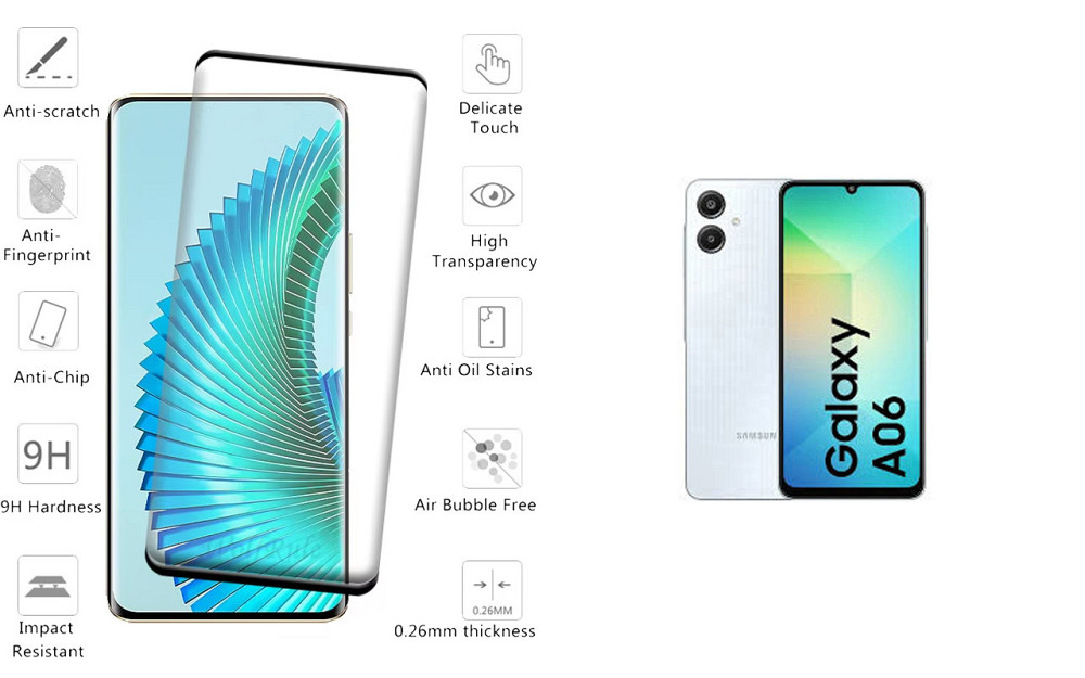 Захисне скло HyperGlass Pro для Samsung Galaxy A06 – максимальна чутливість та захист Київ - фото 2