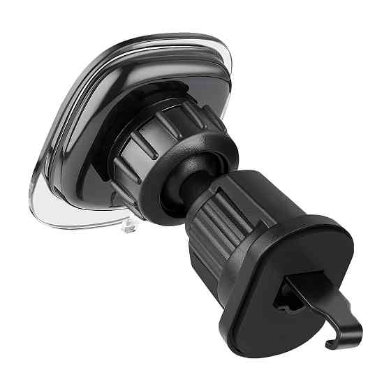 Держатель телефона автомобильный Brevia AirVent Pro СrystalMag на дефлектор, 4 магнита, черный Львов