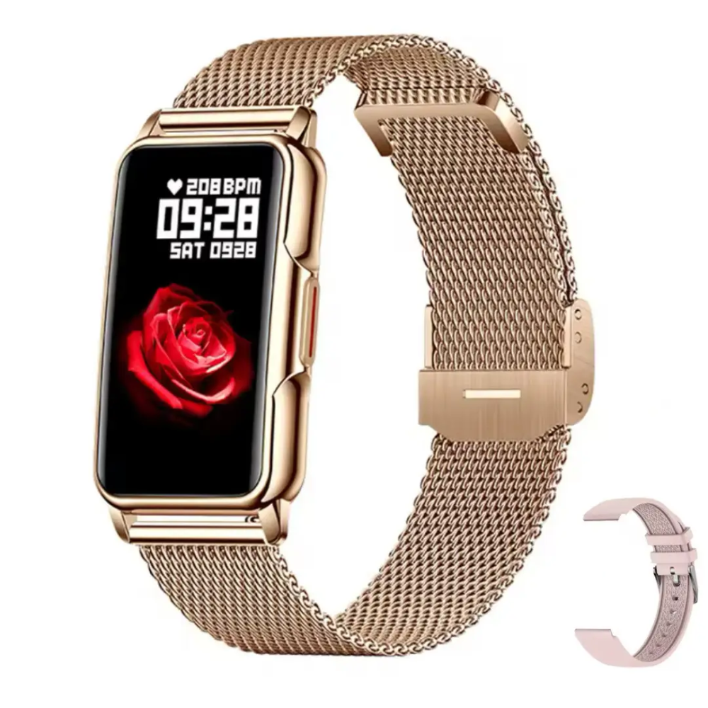 Умные смарт часы Smart Mioband Nano+ Gold (2 ремешка) Киев - изображение 11