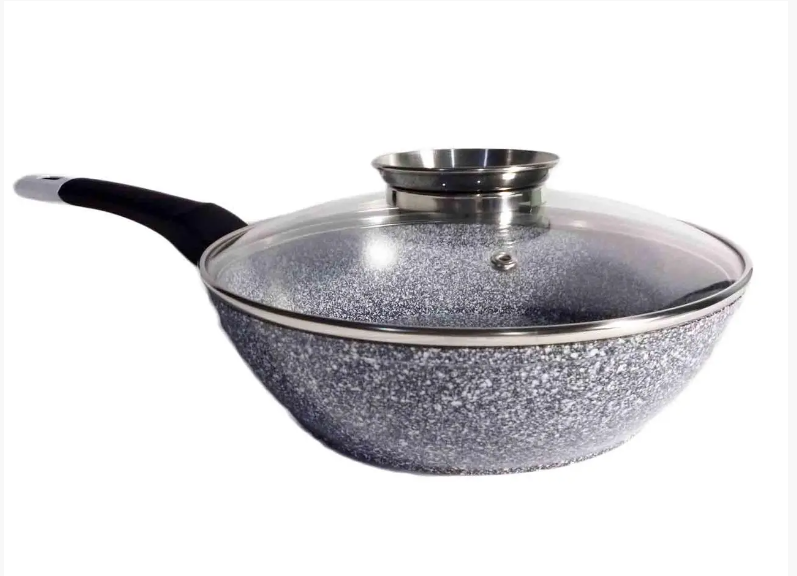 Сковорода глубокая UNIQUE UN-5172 28см с крышкой Одесса - изображение 1