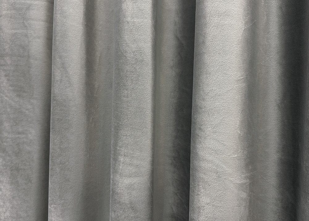 Комплект готовых штор VR-Textil Бархат № 1765ш Светло-серый 200х290 см 2 шт (32-279) Киев - изображение 7