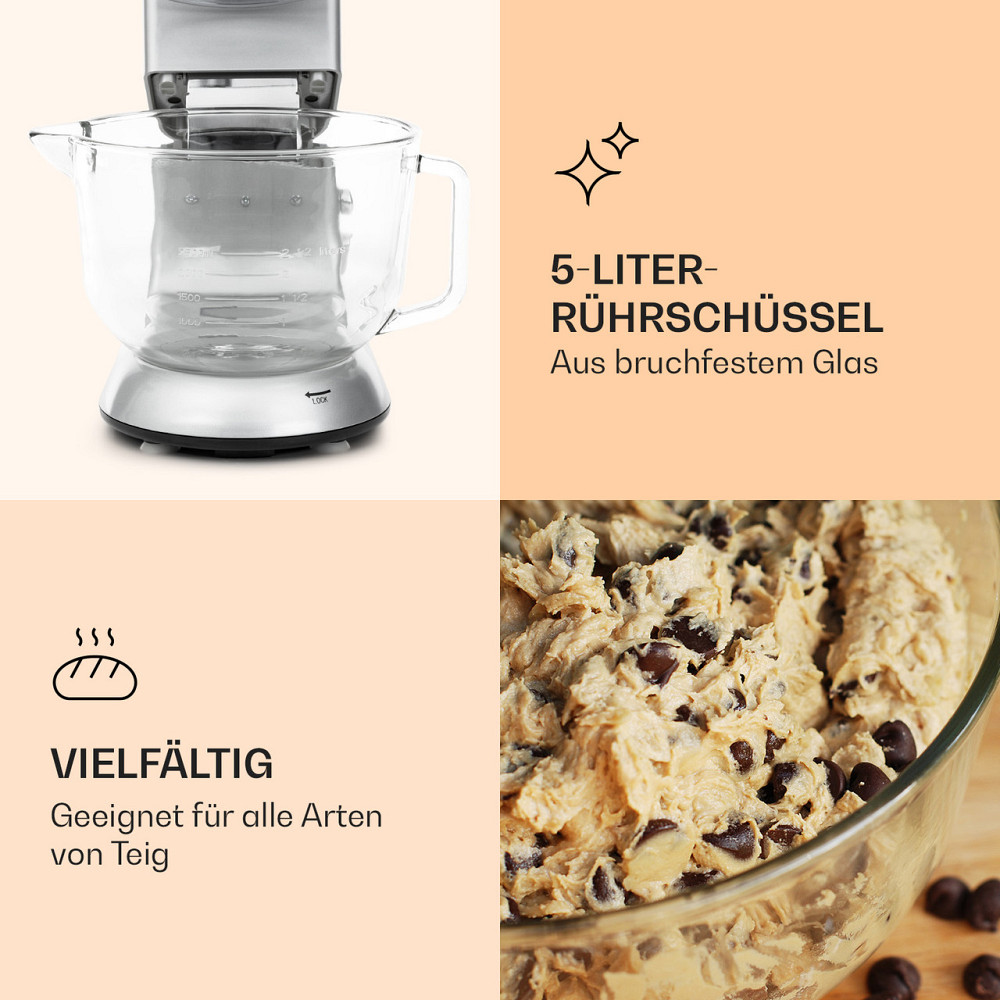 Кухонний комбайн Bella Argentea 2G 1300 Вт, 5 літрів, гак для замішування (Німеччина, читати опис) Рівне - фото 5