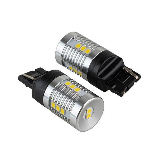 Світлодіодна лампа PULSO 7440/W3x16d, 14 SMD 2835, 1 контакт, 9-18В, 1050 лм, біла габаритна Харків - фото 2