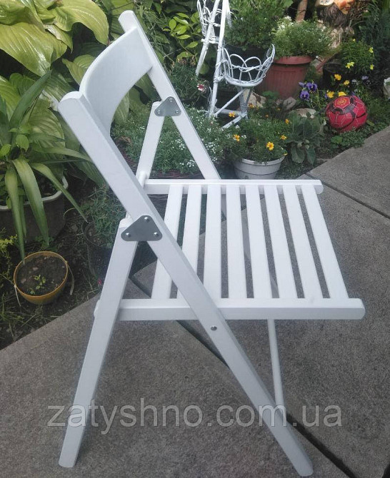 Стільці білі складні оптом Київ - фото 3