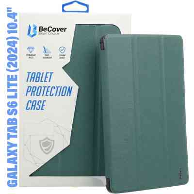 Чехол для планшета BeCover Soft Edge Stylus Mount Samsung Tab S6 Lite (2024) 10.4" P620/P625/P627 Dark Green (710838) Винница