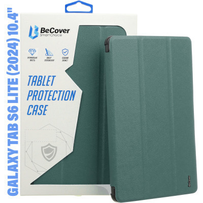 Чехол для планшета BeCover Soft Edge Stylus Mount Samsung Tab S6 Lite (2024) 10.4" P620/P625/P627 Dark Green (710838) Винница - изображение 1