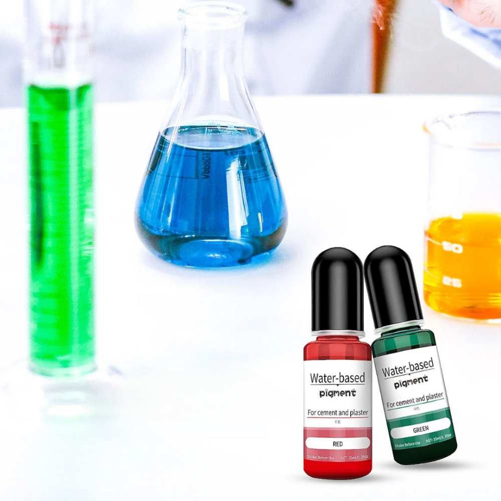 Жидкие пигменты для бетона, гипса и штукатурки, 15 цветов по 10 мл, водная основа Каменец-Подольский - изображение 4