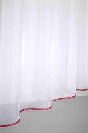 Кухонная занавесь (270х170см) цвет розовый с белым 00к 59-558 Киев