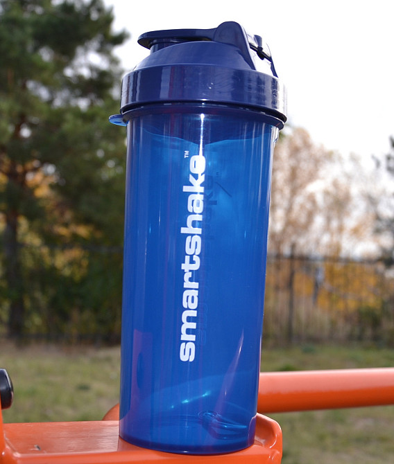 Шейкер спортивний Smartshake Lite 1000ml Glossy-Navy Blue Луцк - изображение 3
