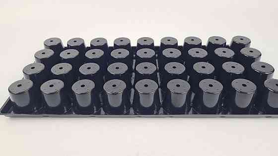 Касета для розсади 44*20,5*4 пластикова з піддоном на 36 V-ячеек-60 см3 (черка діаметр 45 мм*40 мм) (1 шт.) Харків