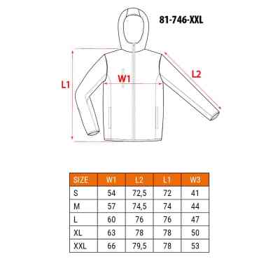 Куртка робоча Neo Tools Basic, XXL(56), підвищеної видимості, полиэстер, 240 г/м2, по (81-746-XXL) Вінниця