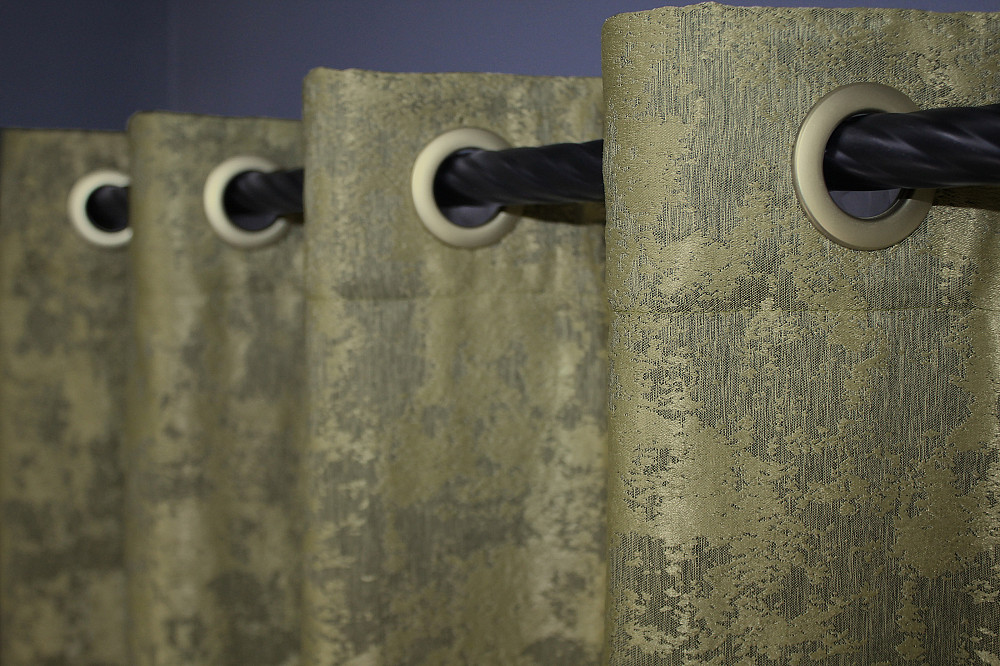 Комплект штор на люверсах VR-Textil Жаккард Sultan YL № № 1213ш Оливковый 150х250 см 2 шт (37-0062) Киев - изображение 8