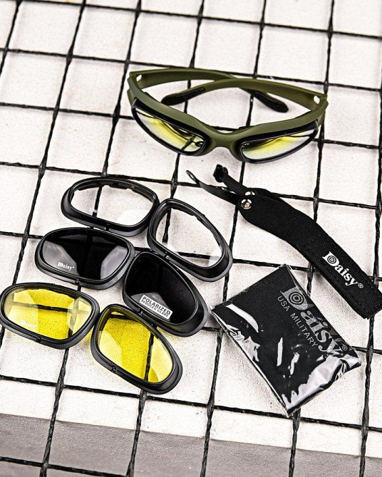 СОЛНЦЕЗАЩИТНЫЕ ОЧКИ ТАКТИЧЕСКИЕ Daisy   ПП7822 Одесса - изображение 6