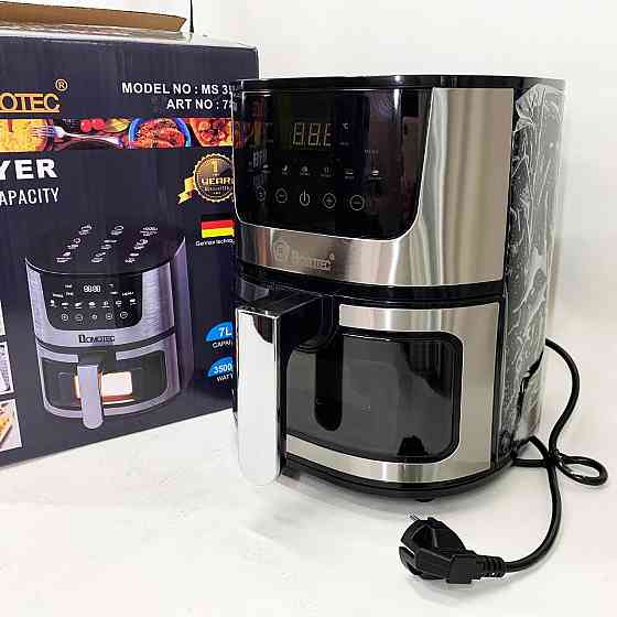 Аэрофритюрница-мультипечь для дома Domotec MS-3221 3500 Вт 7 л, Фритюрница для общепита QI-71 Львов