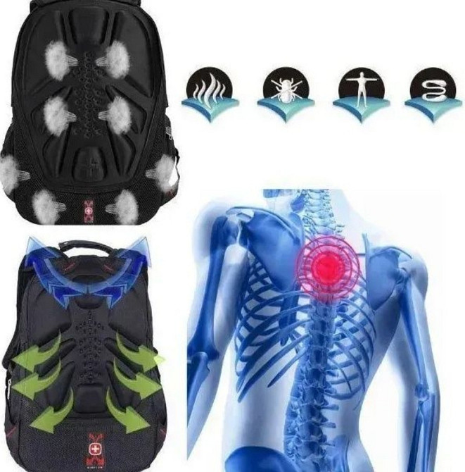 Универсальный рюкзак Swissgear 8810 Черный (8810) Киев - изображение 5