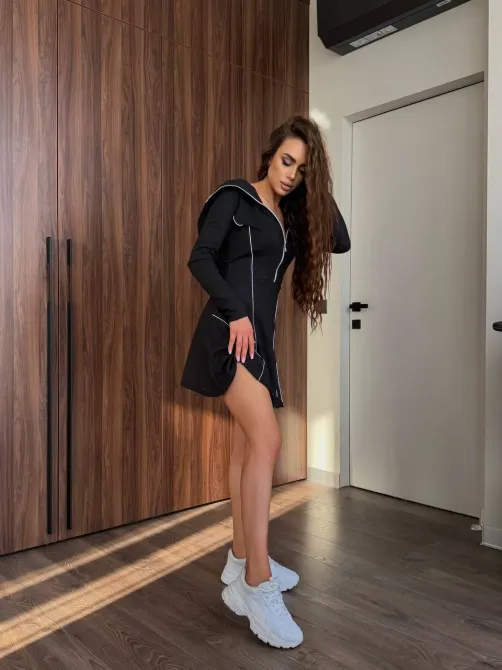 Стильное трикотажное платье с окантовкой Одесса - изображение 6