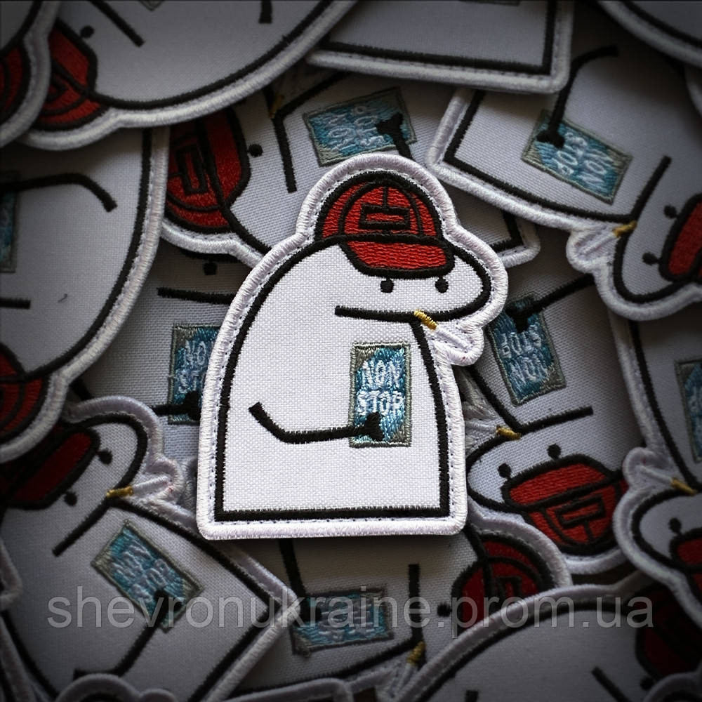 Шеврон флорк хуліган (Форма контурна. На липучці) Розмір 8x6.5см Київ - фото 1