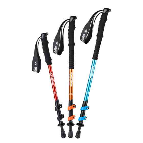 Трекінгова палиця 3-сек. Naturehike Men ST 01 6061 AL NH17D001-Z, алюміній,  чорна Киев