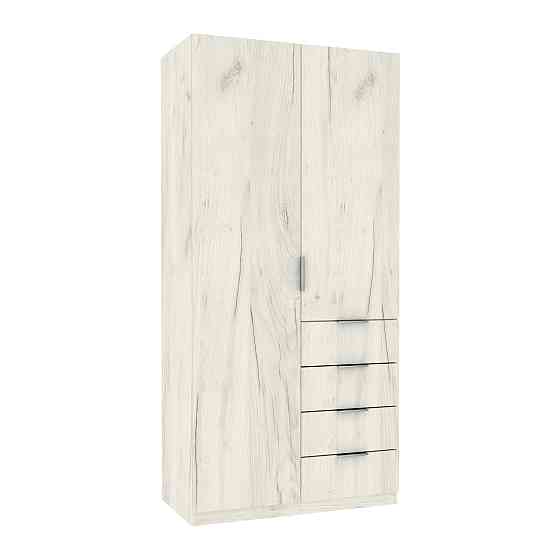 Шкаф Кристалл 1, Дуб Крафт Білий, 1000х520х2100 Львов
