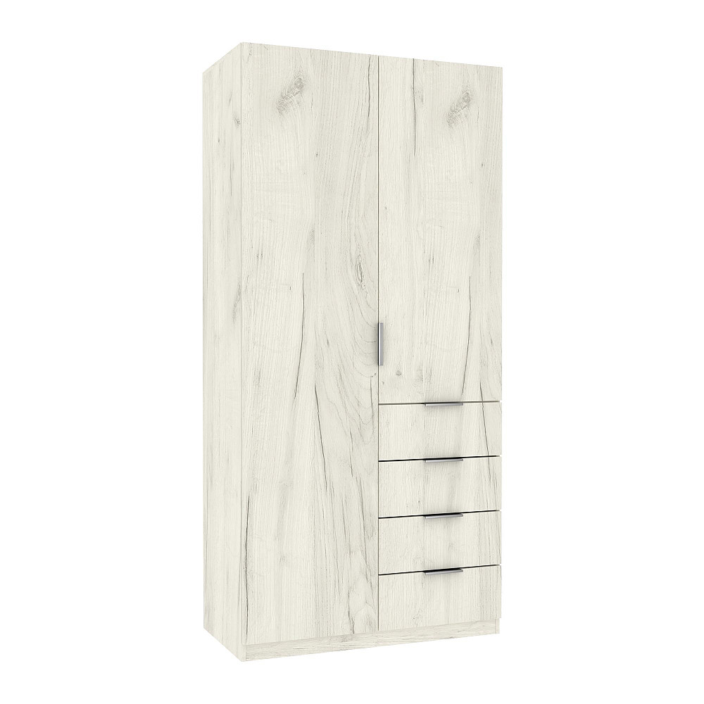 Шафа Крістал 1, Дуб Крафт Білий, 1000х520х2100 Львів - фото 1