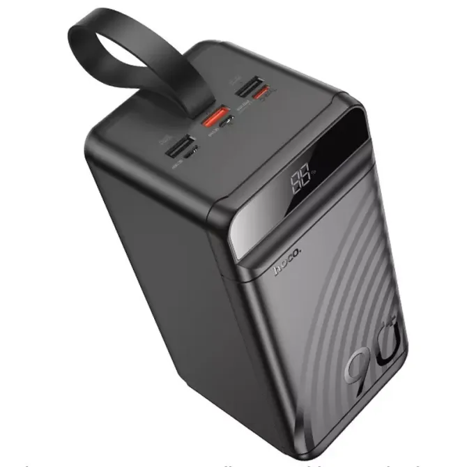 Павербанк швидке заряджання Hoco J123D Element 90000 mAh 22.5W PD/QC Black Одесса - изображение 7