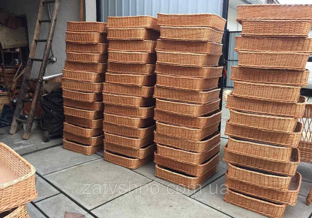 Лоток плетеный  из лозы для хранения овощей/корзина из лозы опт /корзина плетеная Киев - изображение 3