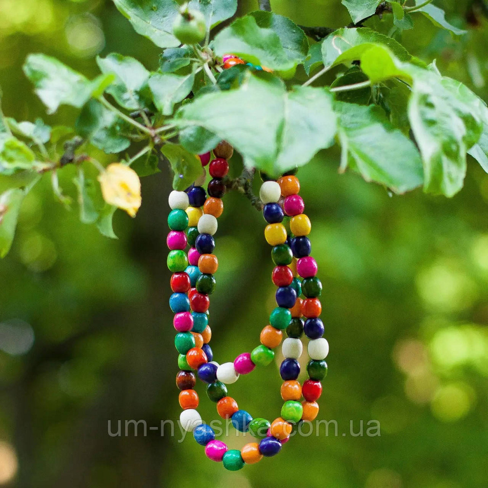 Бусы деревянные разноцветные Кривой Рог - изображение 2