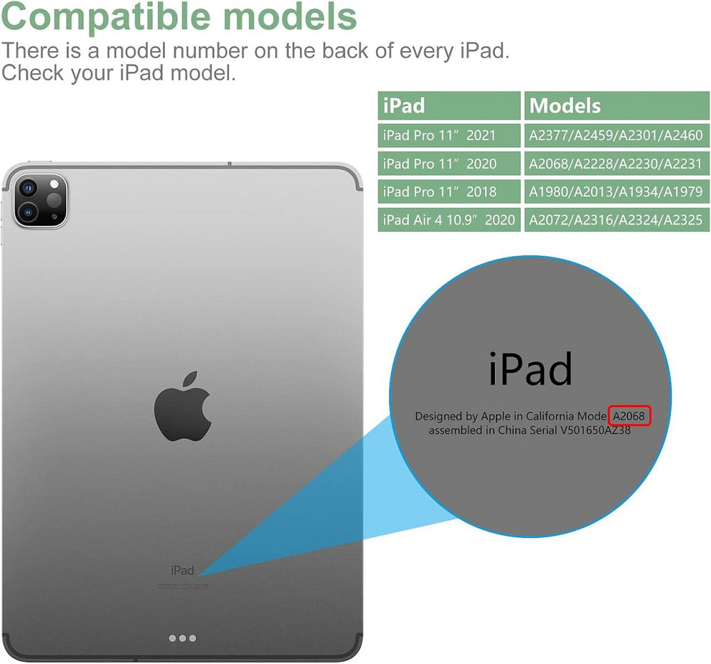 Магнітний чохол GOOJODOQ з клавіатурою для iPad Air 5 2022/Air 4 2020 10.9/iPad 4-го покоління 10.9 / iPad Pro 11 2018 Дніпро - фото 8