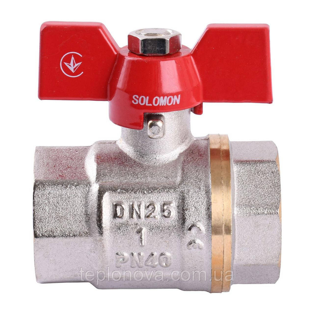 Кран кульовий прямий SOLOMON 1| ВВ КБ PN40 В1007 Чернівці - фото 1