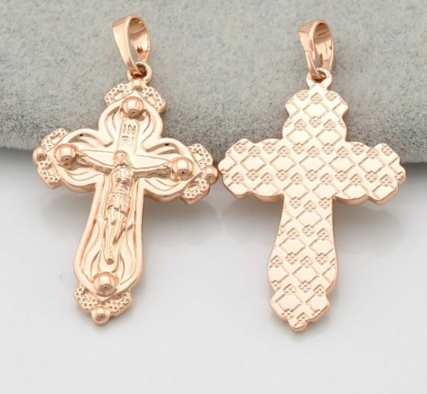 Крестик Xuping 70397, размер 34*18мм, позолота РО Киев - изображение 1