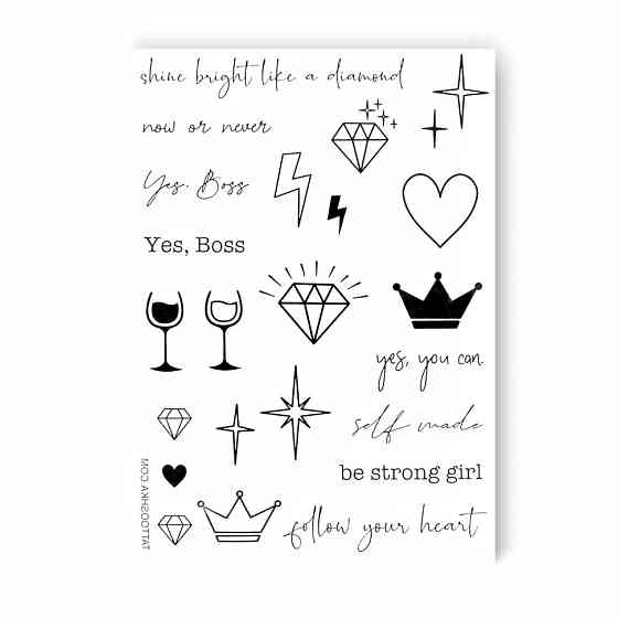 Набор временных татуировок GIRL POWER LB-101 Винница