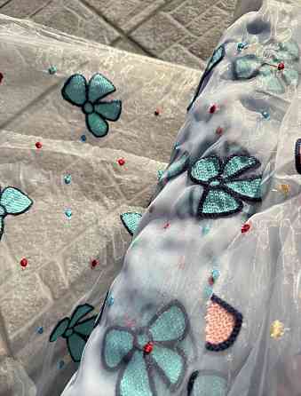 Ткань опт / органза вышитая - от 5 м. Киев