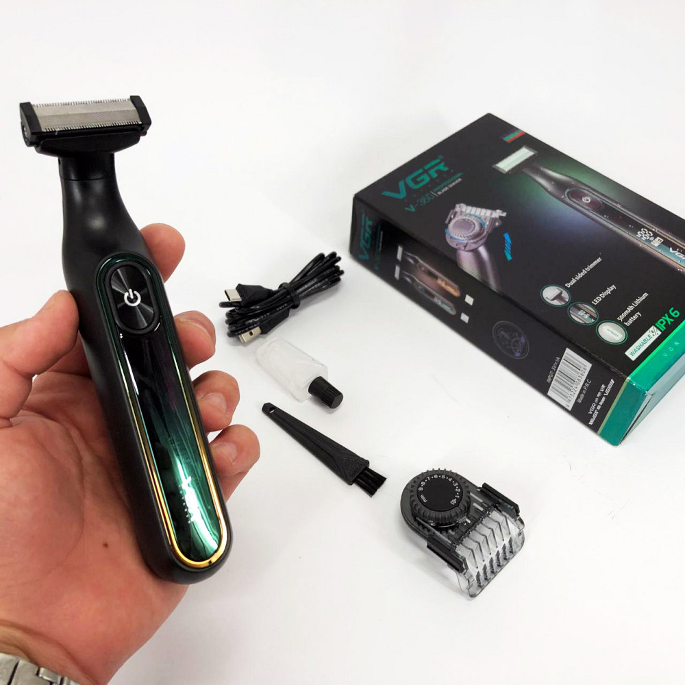 Профессиональная бритва для мужчин VGR V-360, Беспроводная электрическая бритва для бритья KR-58 Львов - изображение 9