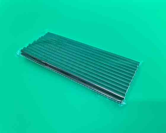 Соломка паперова трубочка Гофра 25шт чорна (1 шт) Харків