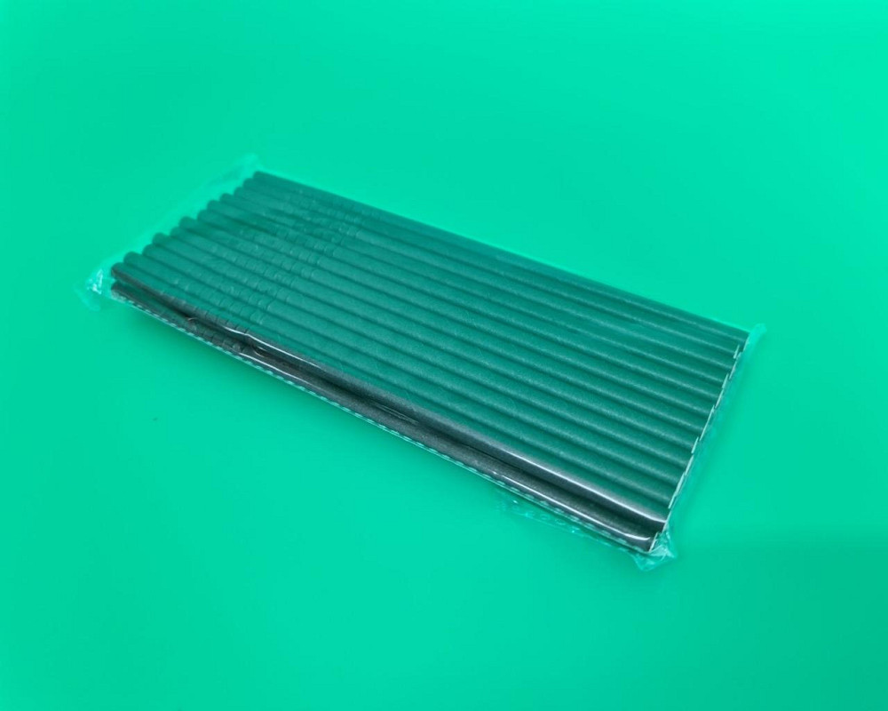 Соломка паперова трубочка Гофра 25шт чорна (1 шт) Харків - фото 1