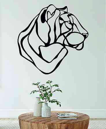 Декоративное настенное Панно «Тигр» Декор на стену 70*70 см, Черный Киев