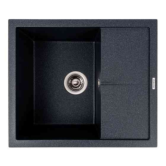 Гранітна кухонна мийка Valeso 5850 REYNA матова антрацит Коломыя