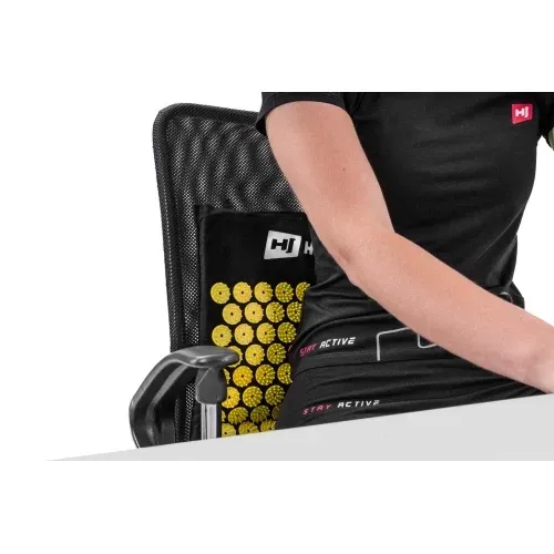 Мат для акупунктури Hop-Sport C072 чорний із жовтим Київ